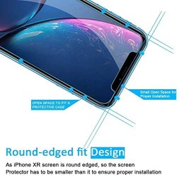 2 x Verre trempé 3D Vitre Protection écran Anti Lumière Bleue Blue light  Pour Iphone XR