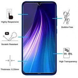 VERRE TREMPE Pour XIAOMI REDMI NOTE 8 2021 VITRE PROTECTION ECRAN FILM  INTEGRAL