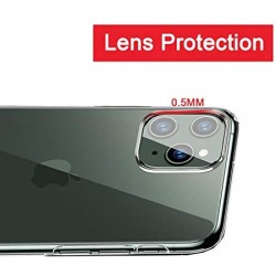 NEW'C Coque pour iPhone 11 Pro Max Ultra Transparente Silicone en Gel TPU  Souple et 2 × Verre trempé pour iPhone 11 Pro Max Film Protection écran :  : High-Tech
