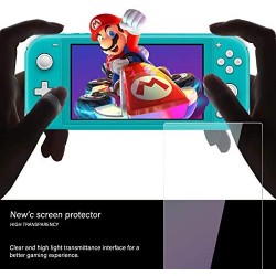 eXtremeRate Verre Trempé pour Nintendo Switch Lite, Protection d'écran pour Switch  Lite Anti Rayures et Empreintes Digitales HD Transparent sans Bulles  Incassable avec Bordure Noir : : Jeux vidéo