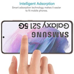 Verre Trempé pour Samsung Galaxy S21 - Film Protection écran Anti-Rayures -  Anti-Bulles d'air Ultra Résistant - Dureté 9H Glass