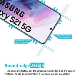 NEW'C Lot de 3, Verre Trempé pour Samsung Galaxy S21 5G (6.2), Film  Protection écran - Anti Rayures - sans Bulles d'air -Ultra Résistant  (0,23mm HD