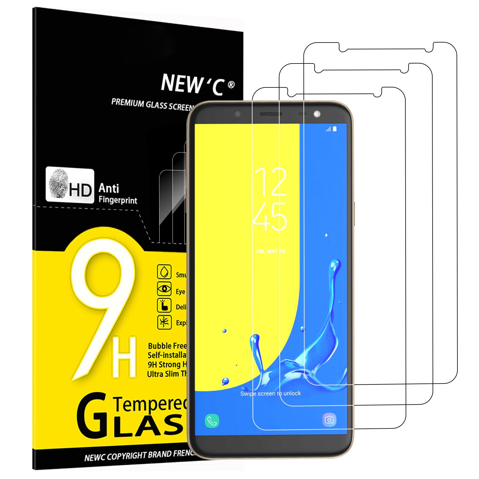 610ZOjXi1aL.jpg Protection d'écran Verre trempé Galaxy J6 2018