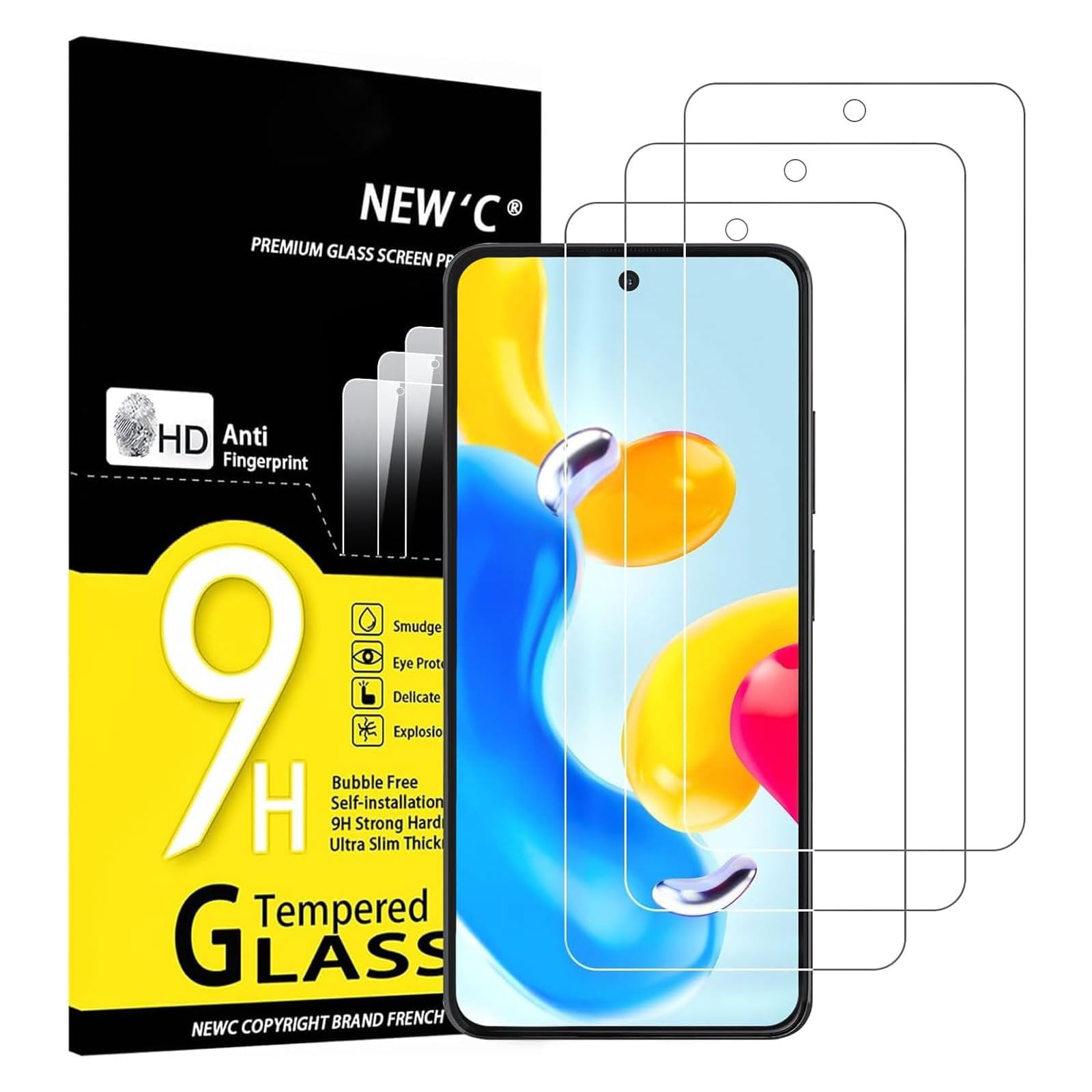 61JKhcKMKKL.jpg Protection d'écran Verre trempé Redmi Note 11S 5G