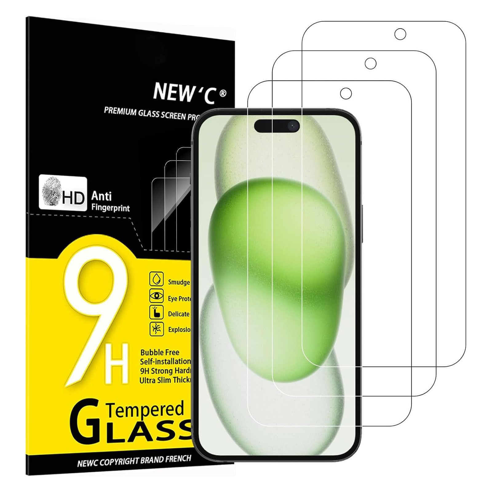 61SFbET9IOL-2.jpg Protection d'écran Verre trempé iPhone 16 Plus / iPhone 15 Pro Max / iPhone 15 Plus