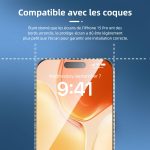 Protection d'écran Verre trempé iPhone 15 Pro - PT03