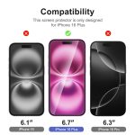 Protection d'écran Verre trempé iPhone 16 Plus - PT01