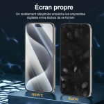 Protection d'écran Verre trempé iPhone 15 Pro - PT04