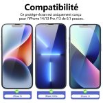 Protection d'écran Verre trempé iPhone 14 / iPhone 13 / iPhone 13 Pro - PT01