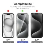Protection d'écran Verre trempé iPhone 15 Pro - PT01