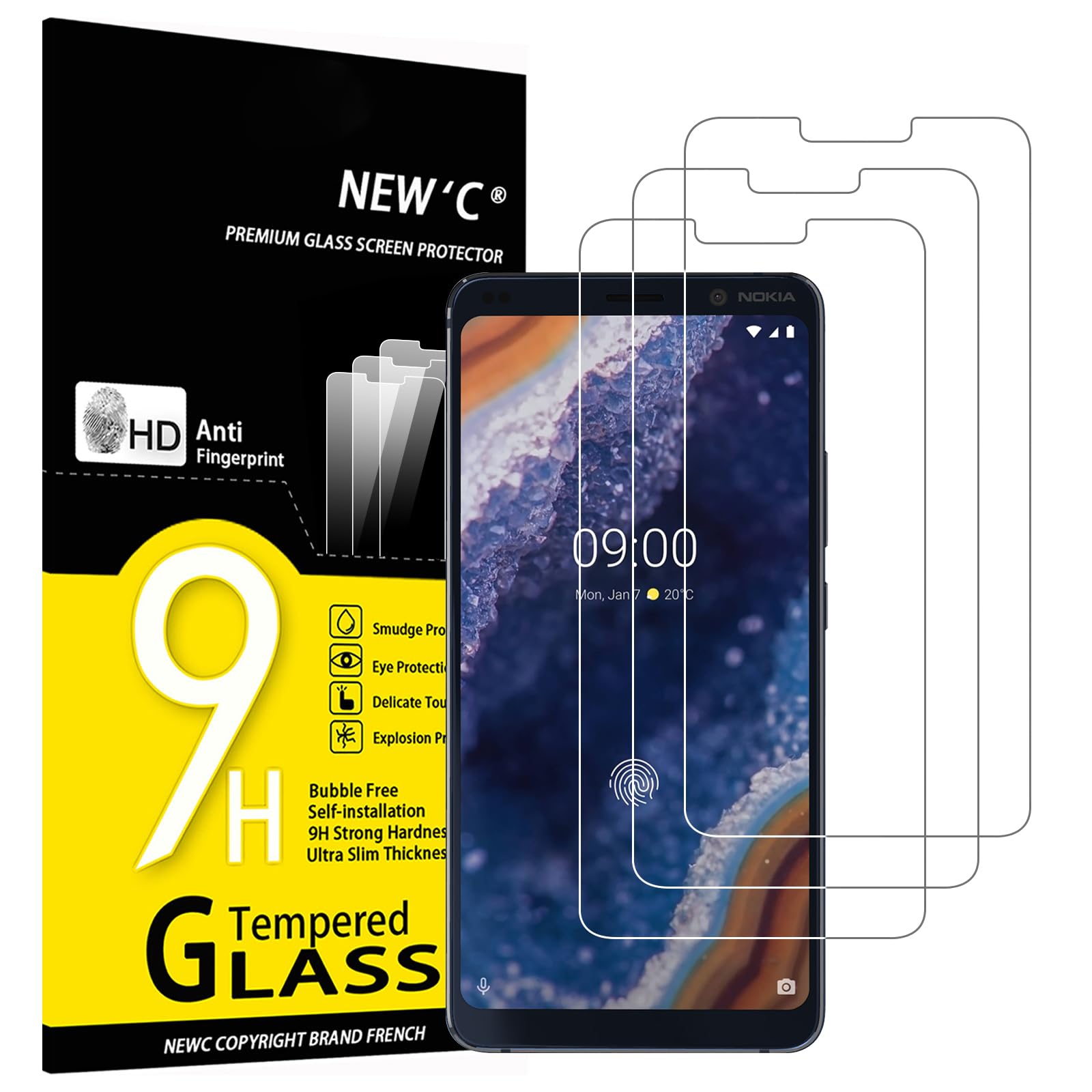 71A0hDqHUlL.jpg Protection d'écran Verre trempé Nokia 9 PureView