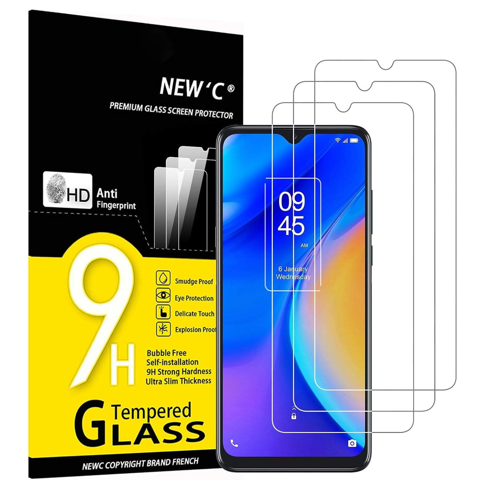 71B8yGlbIzL.jpg Protection d'écran Verre trempé TCL 20 SE