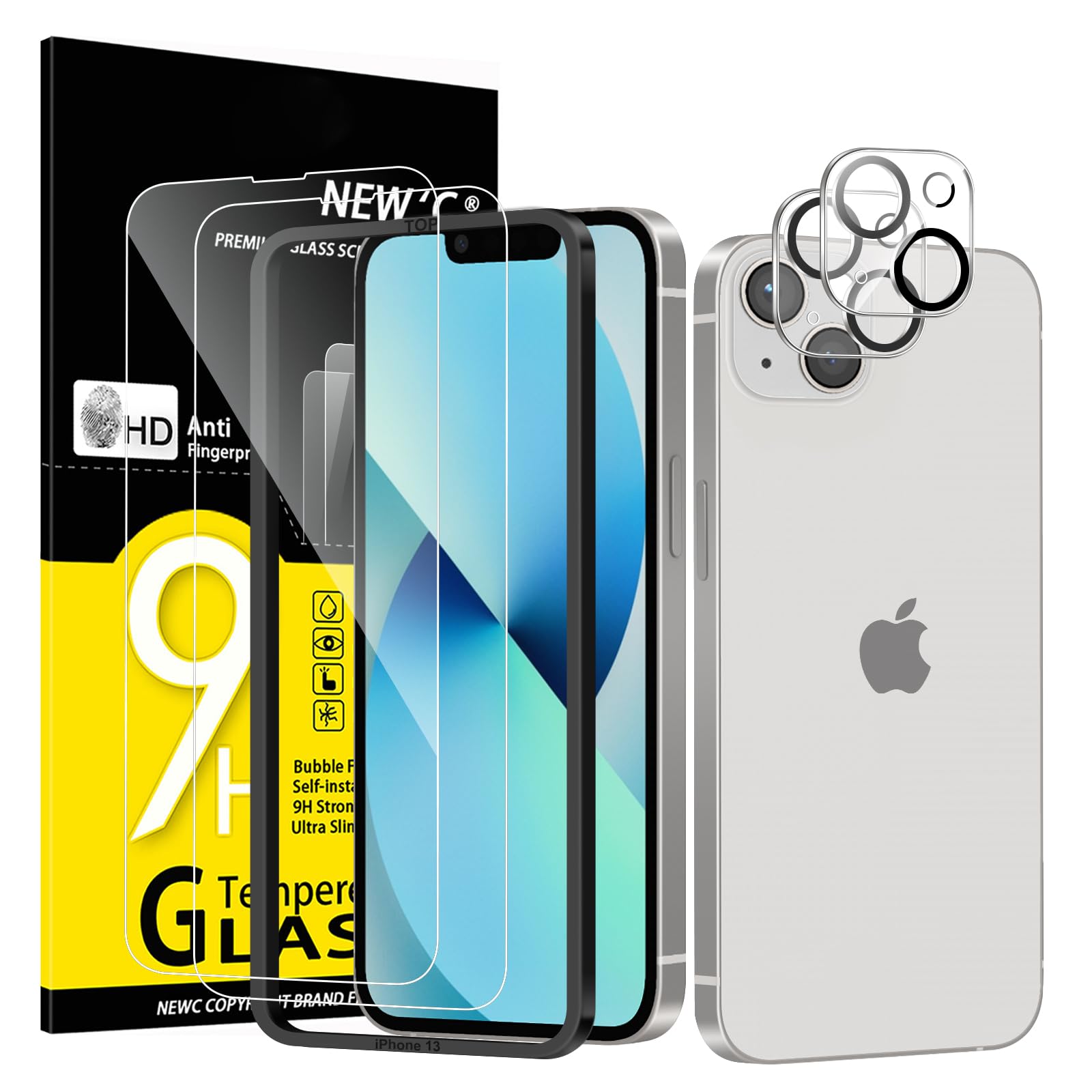 71BqkbIj-iL.jpg Protection d'écran Verre trempé iPhone 13