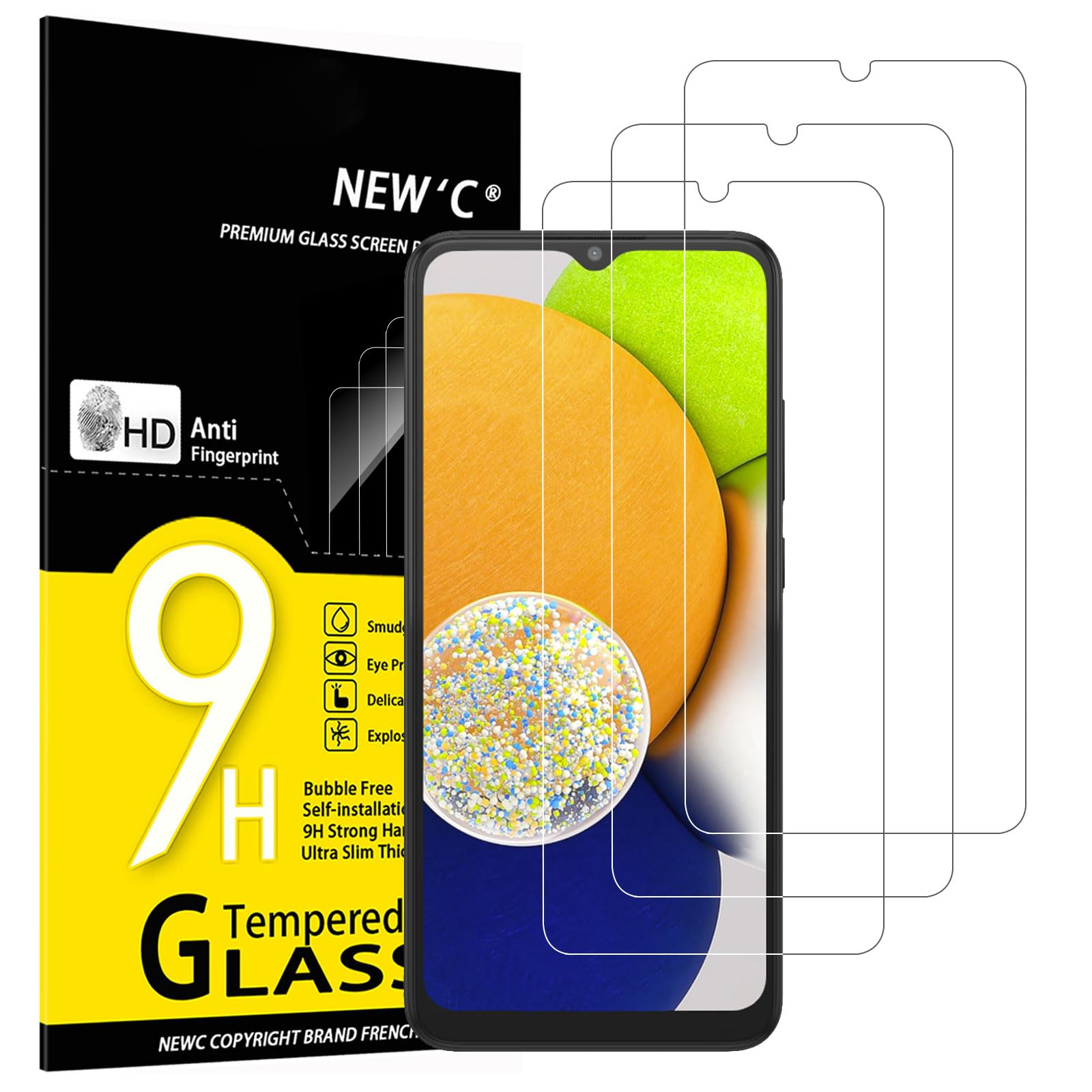 71CiBtyPnuL.jpg Protection d'écran Verre trempé Galaxy A03 / Galaxy A03s / Galaxy A02s