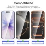 Protection d'écran Verre trempé iPhone 17 / iPhone 17 Pro / iPhone 16 Pro - PT01