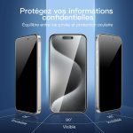 Protection d'écran Verre trempé iPhone 15 Pro Max - PT03
