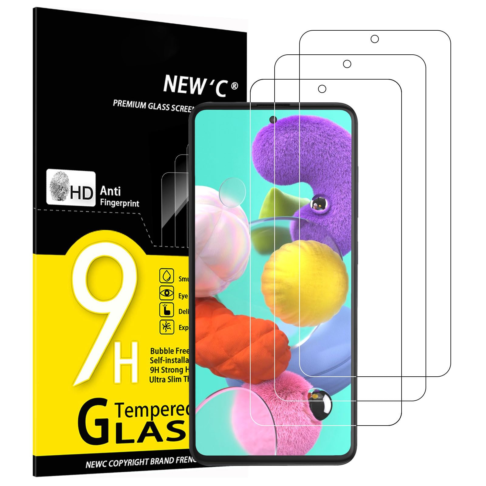 71Oowvzr03L.jpg Protection d'écran Verre trempé Galaxy A51