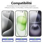 Protection d'écran Verre trempé iPhone 16 Pro - PT01