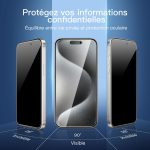 Protection d'écran Verre trempé iPhone 15 Pro Max - PT03