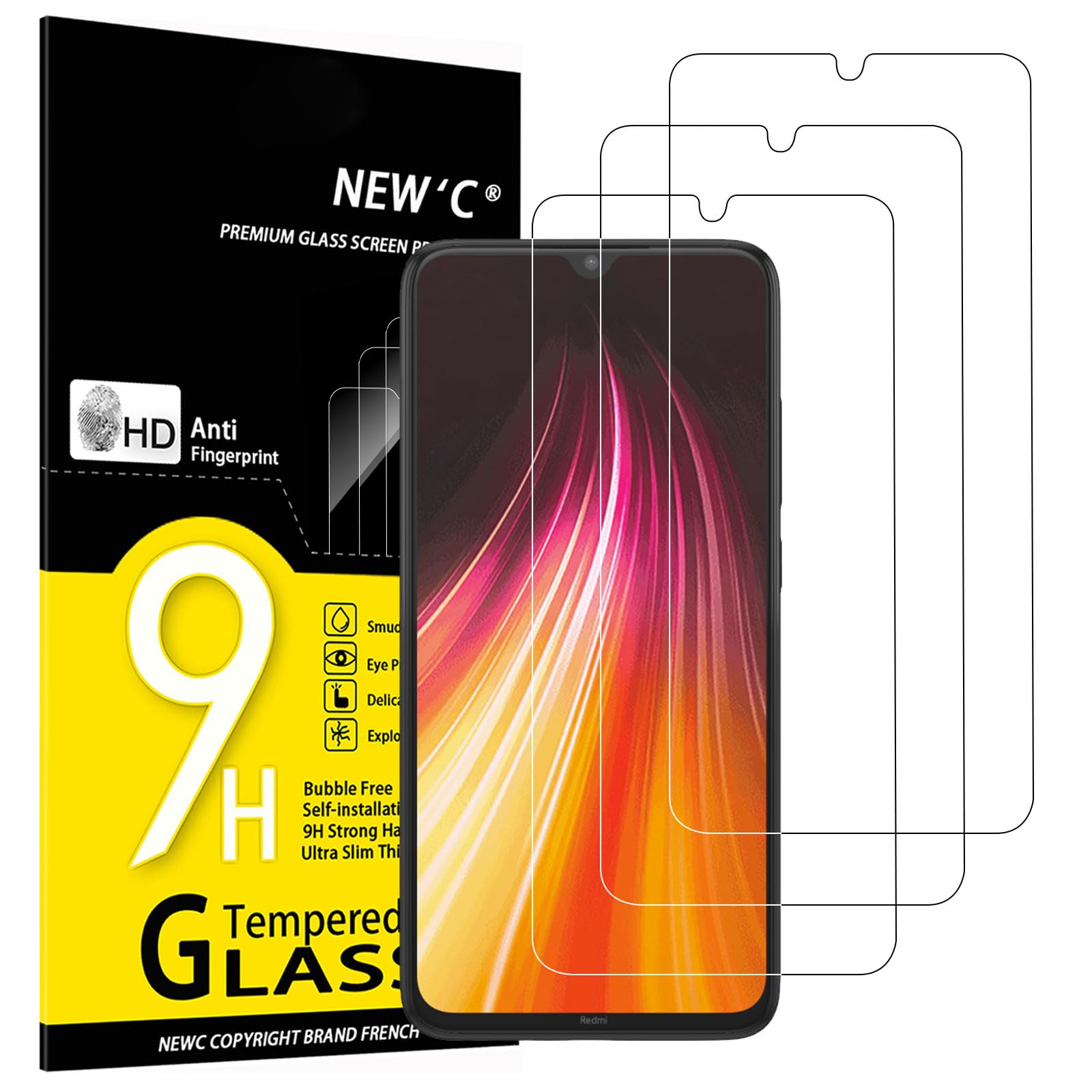 71TzCSEhS0L.jpg Protection d'écran Verre trempé Redmi Note 8 / Redmi Note 8 2021 / Mi 9 Lite