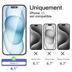 Protection d'écran Verre trempé iPhone 15 - PT01