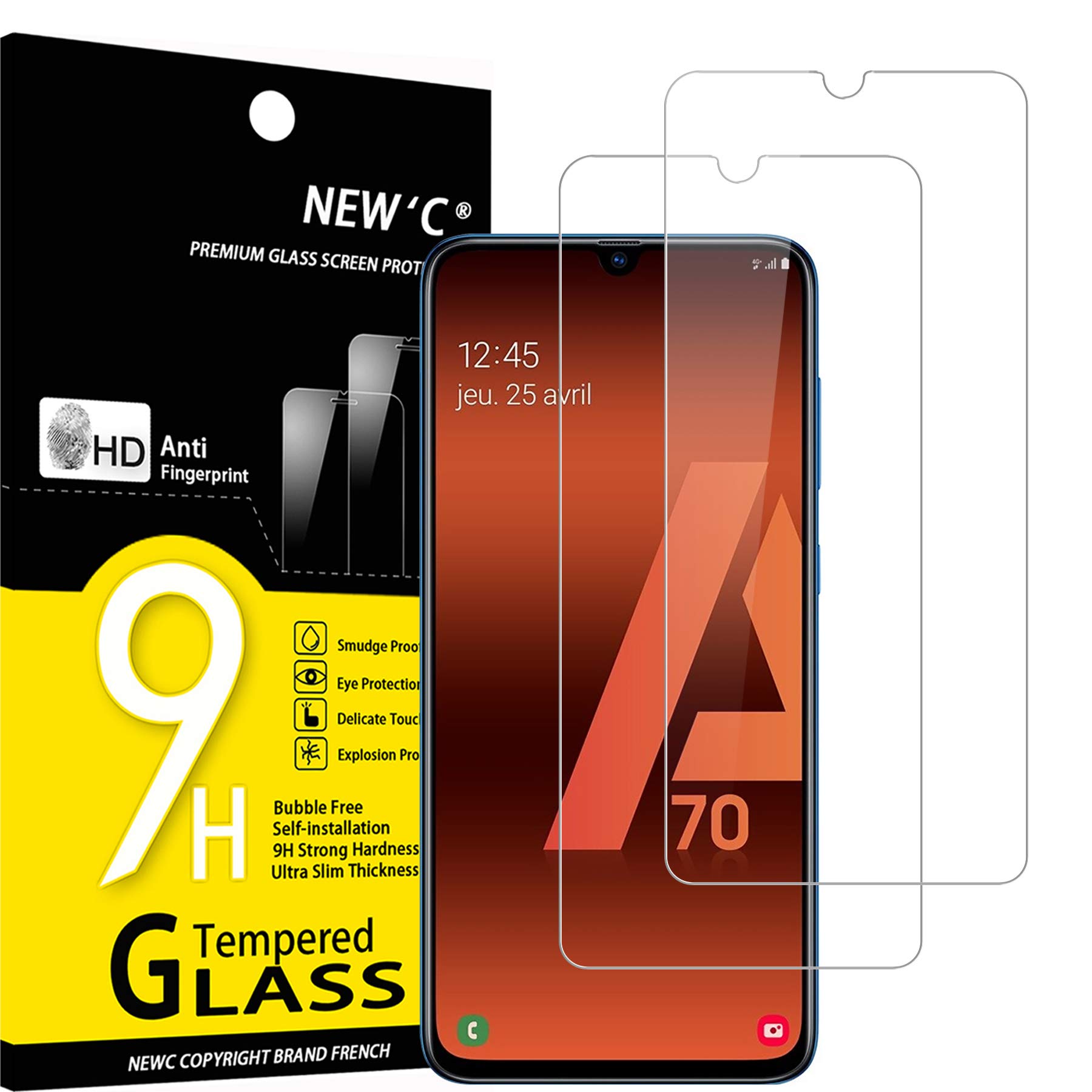 71Zt67dhqrL.jpg Protection d'écran Verre trempé Galaxy A70
