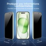 Protection d'écran Verre trempé iPhone 15 Plus - PT03