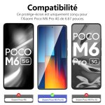 Protection d'écran Verre trempé Poco M6 Pro 4G - PT01