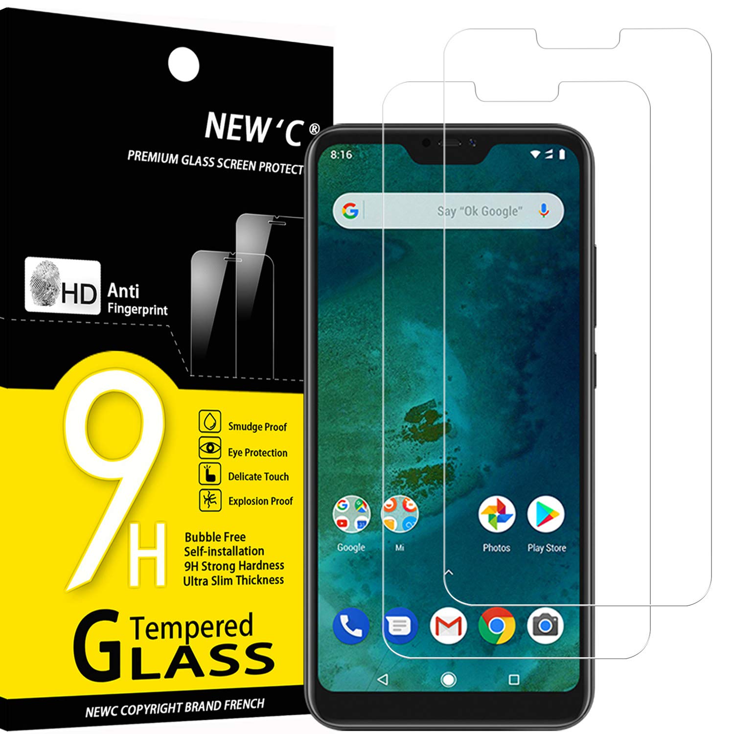 71iVLGMug7L.jpg Protection d'écran Verre trempé Xiaomi A2 Lite