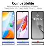 Protection d'écran Verre trempé Redmi 12C / Redmi 10C - PT01