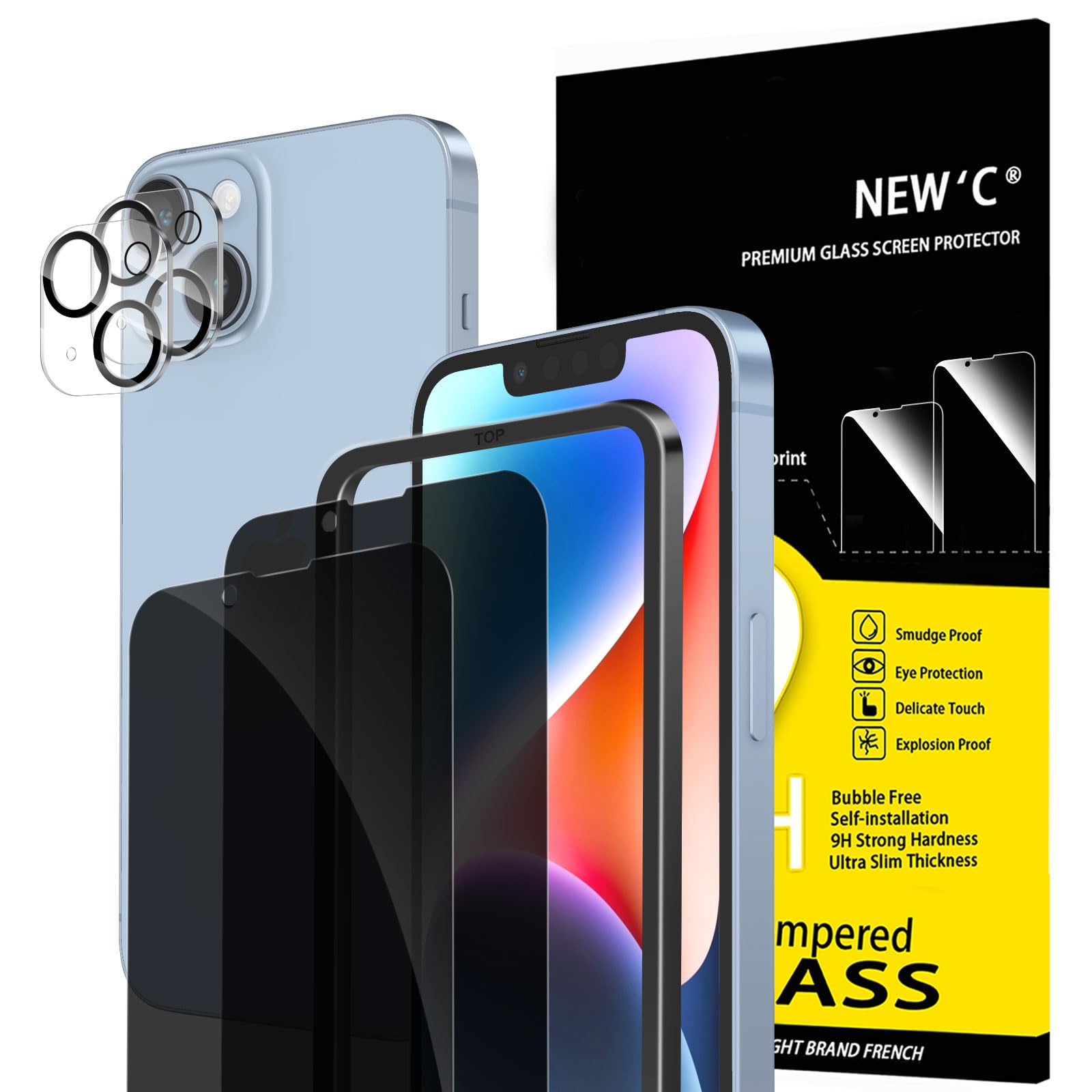 71jkoU5RUUL.jpg Protection d'écran Verre trempé iPhone 14