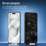 Protection d'écran Verre trempé iPhone 16 Plus / iPhone 15 Pro Max / iPhone 15 Plus - PT07