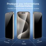 Protection d'écran Verre trempé iPhone 15 Pro - PT03