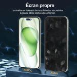 Protection d'écran Verre trempé iPhone 16 Plus / iPhone 15 Plus - PT04