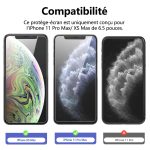 Protection d'écran Verre trempé iPhone 11 Pro Max / iPhone XS Max - PT01