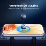 Protection d'écran Verre trempé iPhone 15 Pro - PT07