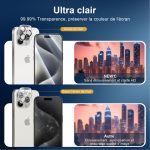 Protection d'écran Verre trempé iPhone 15 Pro - PT06