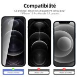 Protection d'écran Verre trempé iPhone 12 Pro Max - PT01