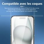 Protection d'écran Verre trempé iPhone 16 Plus / iPhone 15 Pro Max / iPhone 15 Plus - PT02