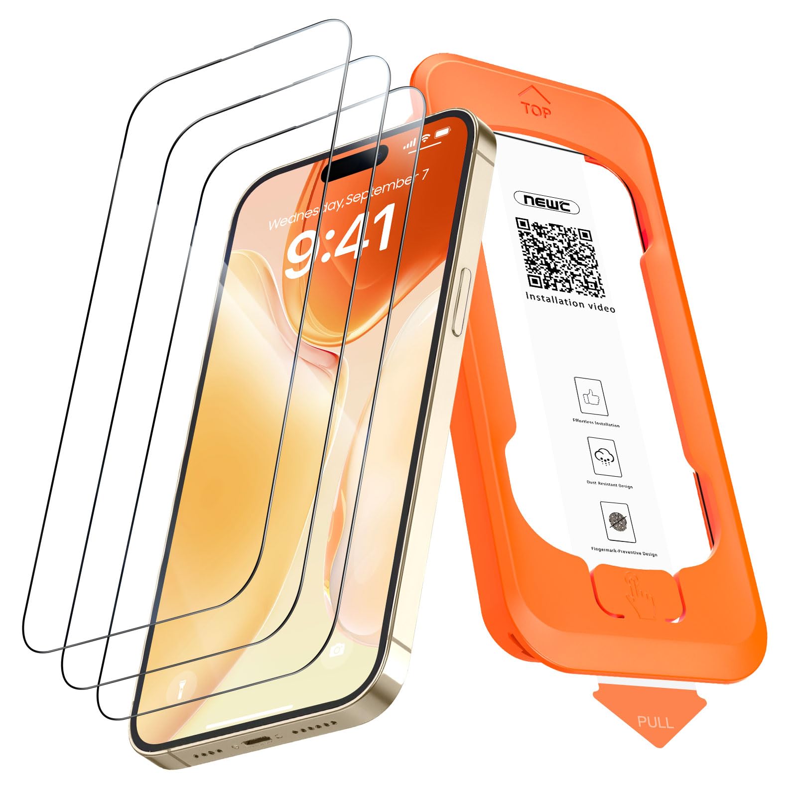 71u4csrEAkL.jpg Protection d'écran Verre trempé iPhone 14 Pro