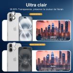 Protection d'écran Verre trempé iPhone 16 Plus - PT06