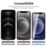 Protection d'écran Verre trempé iPhone 12 Mini - PT01
