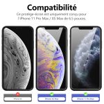 Protection d'écran Verre trempé iPhone 11 Pro Max / iPhone XS Max - PT01