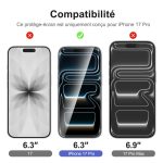 Protection d'écran Verre trempé iPhone 17 Pro - PT01
