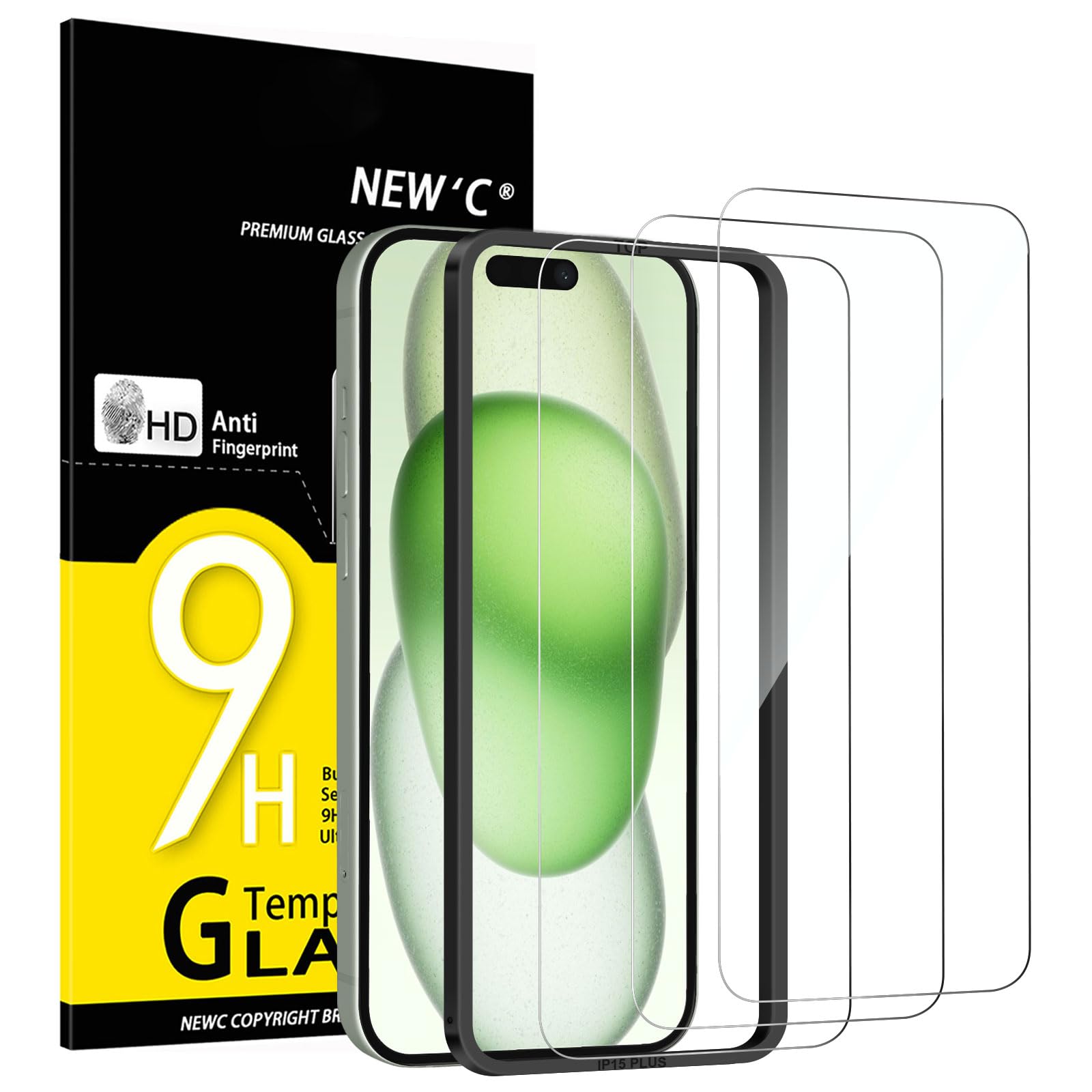 613BahxoAsL.jpg Protection d'écran Verre trempé iPhone 16 Plus / iPhone 15 Plus