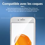 Protection d'écran Verre trempé iPhone 8 Plus / iPhone 7 Plus - PT02