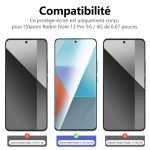 Protection d'écran Verre trempé Redmi Note 13 Pro 5G / Redmi Note 13 Pro 4G - PT01