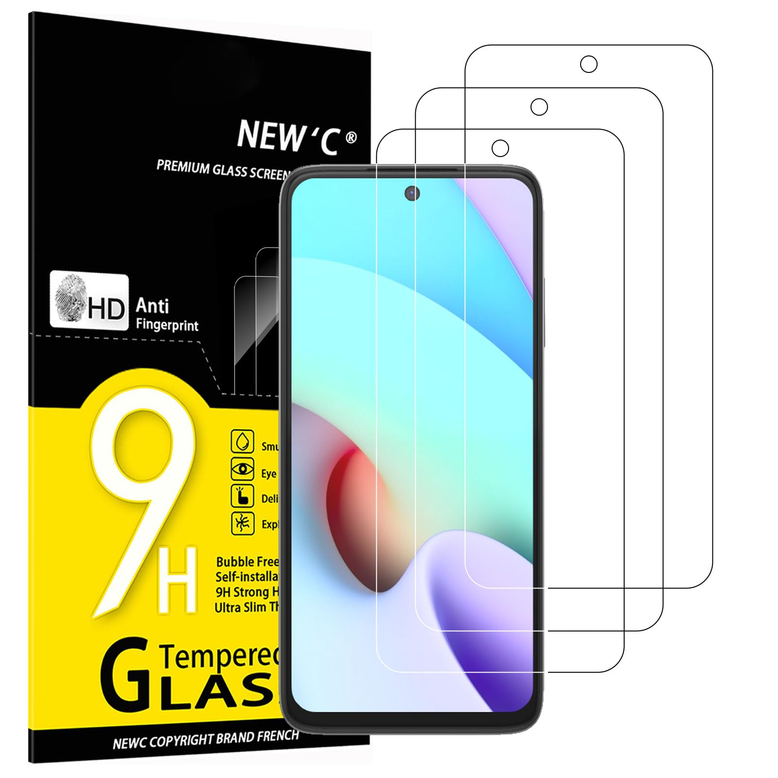 61FE6kEUCnL.jpg Protection d'écran Verre trempé Redmi 10