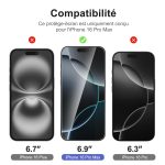 Protection d'écran Verre trempé iPhone 17 Pro Max / iPhone 16 Pro Max - PT01