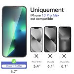Protection d'écran Verre trempé iPhone 13 Pro Max - PT01
